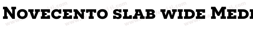 Novecento slab wide Medium字体转换